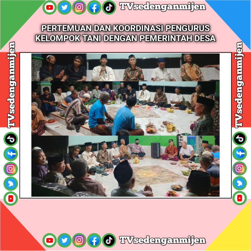 PERTEMUAN KORDINASI PENGURUS KELOMPOK TANI DENGAN PEMERINTAH DESA